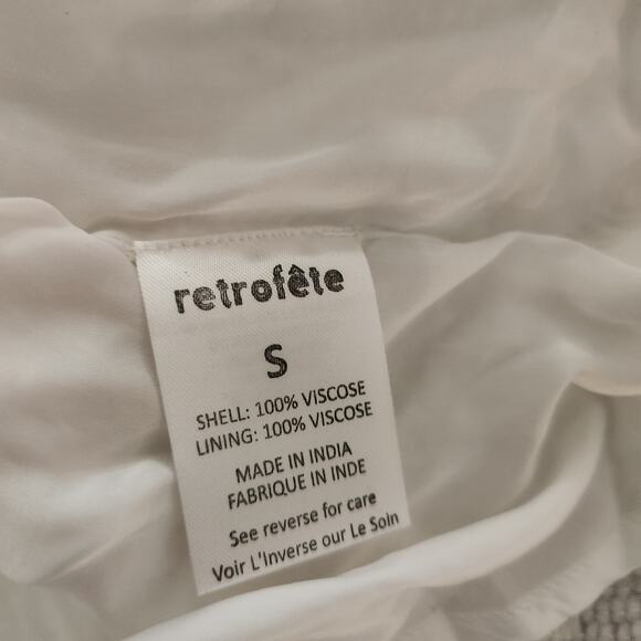 Retrofete Ella Sequin Dress in White Size Small One Shoulder NWT Belt Mini - Picture 10 of 11